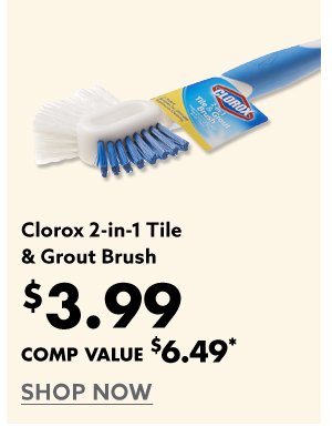 Clorox 2-in1 Tile & Grout Brush 