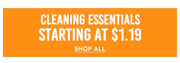 Cleaning Essentials Starting at \\$1.99