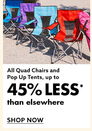 Quad Chairs and Pop Up Tents