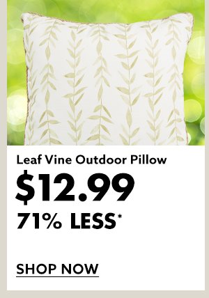 Leaf Vine Outdoor Pillow