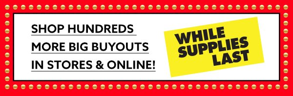 Shop Hundreds More Big Buyouts In Stores & Online!