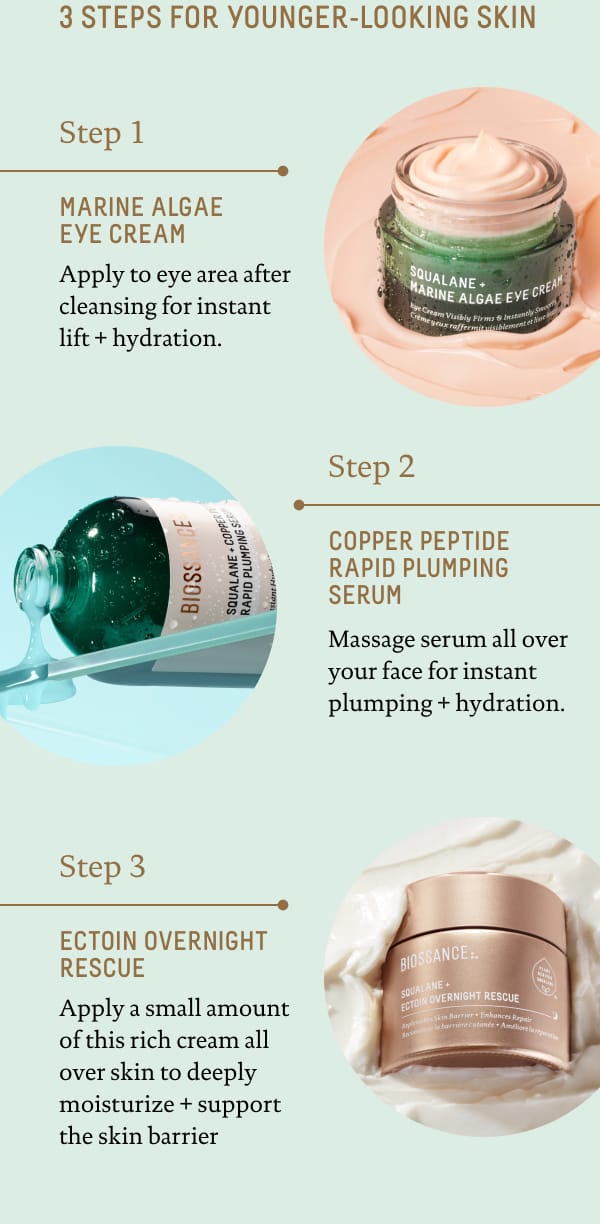 3 Steps For Younger-Looking Skin