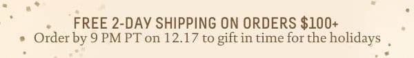 Free 2-Day Shipping on \\$100+