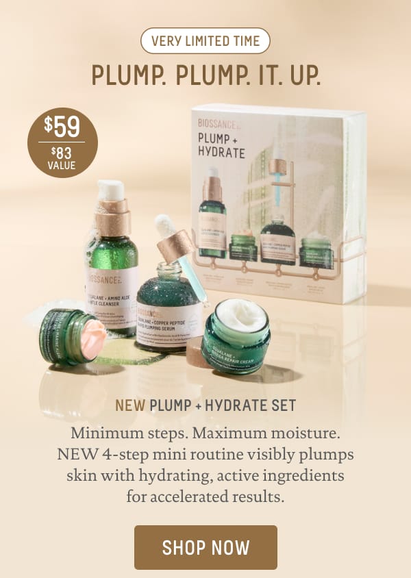 Plump It Up with NEW Plump + Hydrate Set