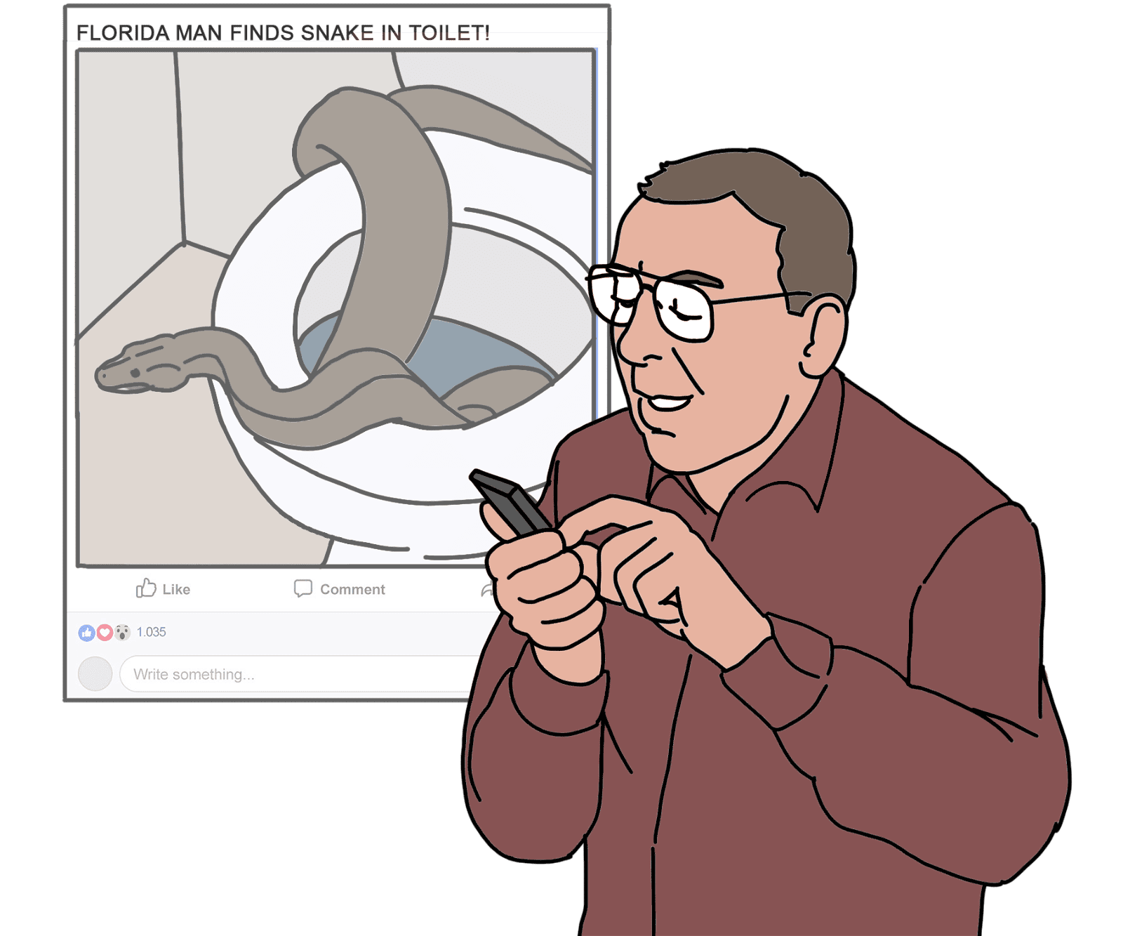 NEWS: Florida Man Finds Snake In Toilet