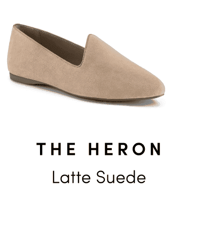 Heron in Latte Suede