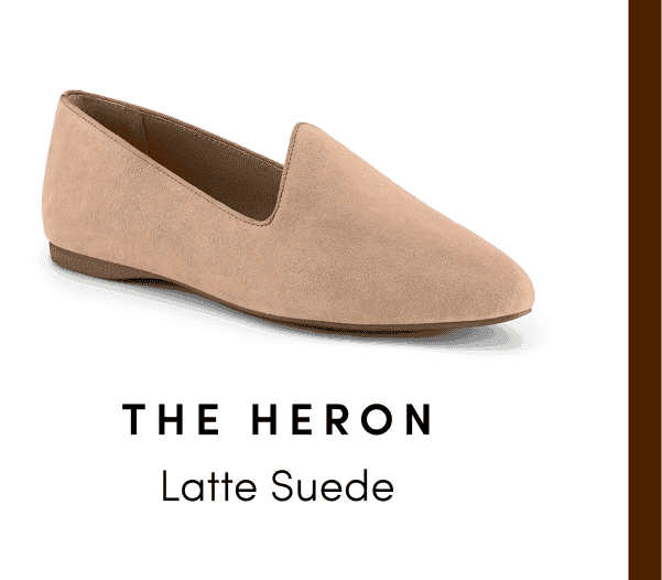 Heron in Latte Suede