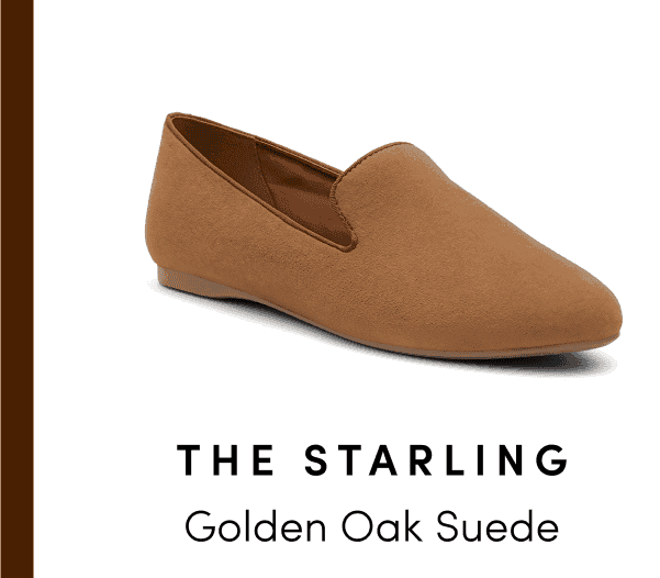 Starling in Golden Oak Suede