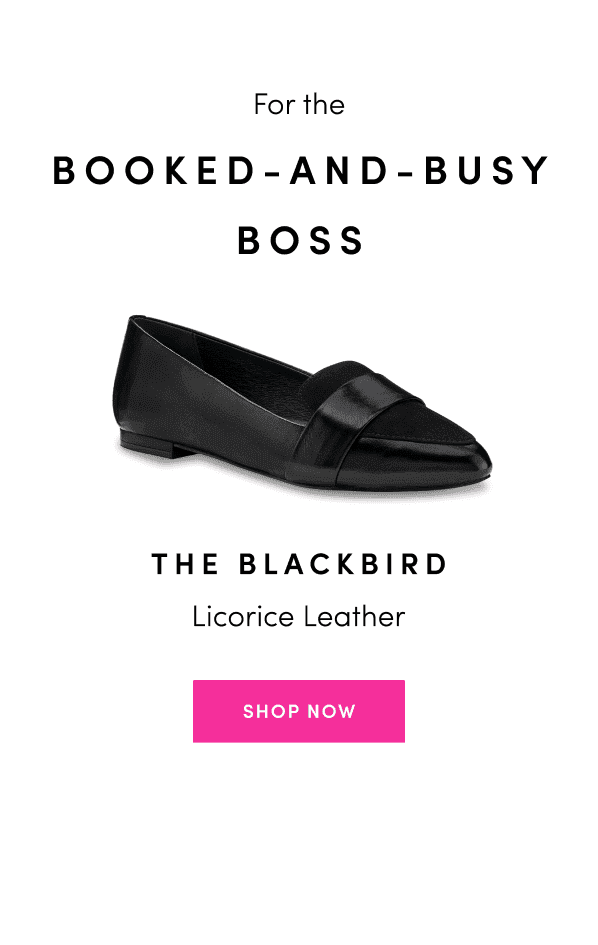 Blackbird in Licorice Leather: for the booked-and-busy boss