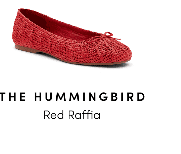 Hummingbird Red Raffia