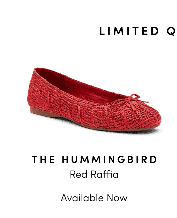 Hummingbird Red Raffia