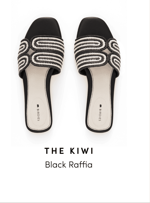 Kiwi Black Raffia