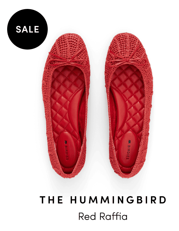 Hummingbird Red Raffia