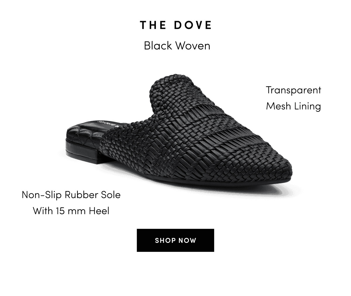 Dove in Black Woven