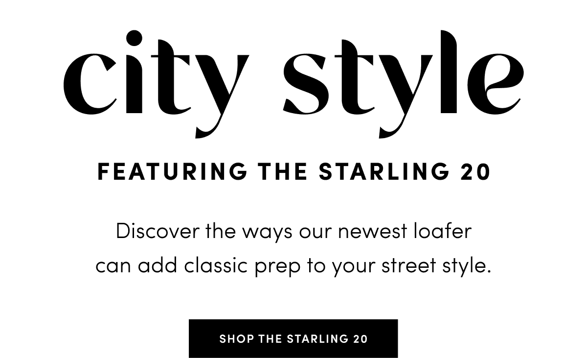 City style featuring the Starling 20