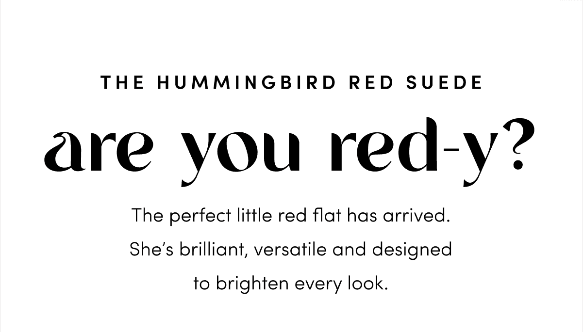 Hummingbird Red Suede