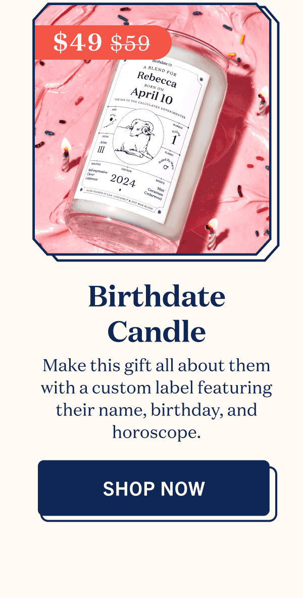 Birthdate Candle