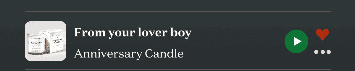 Shop Anniversary candle