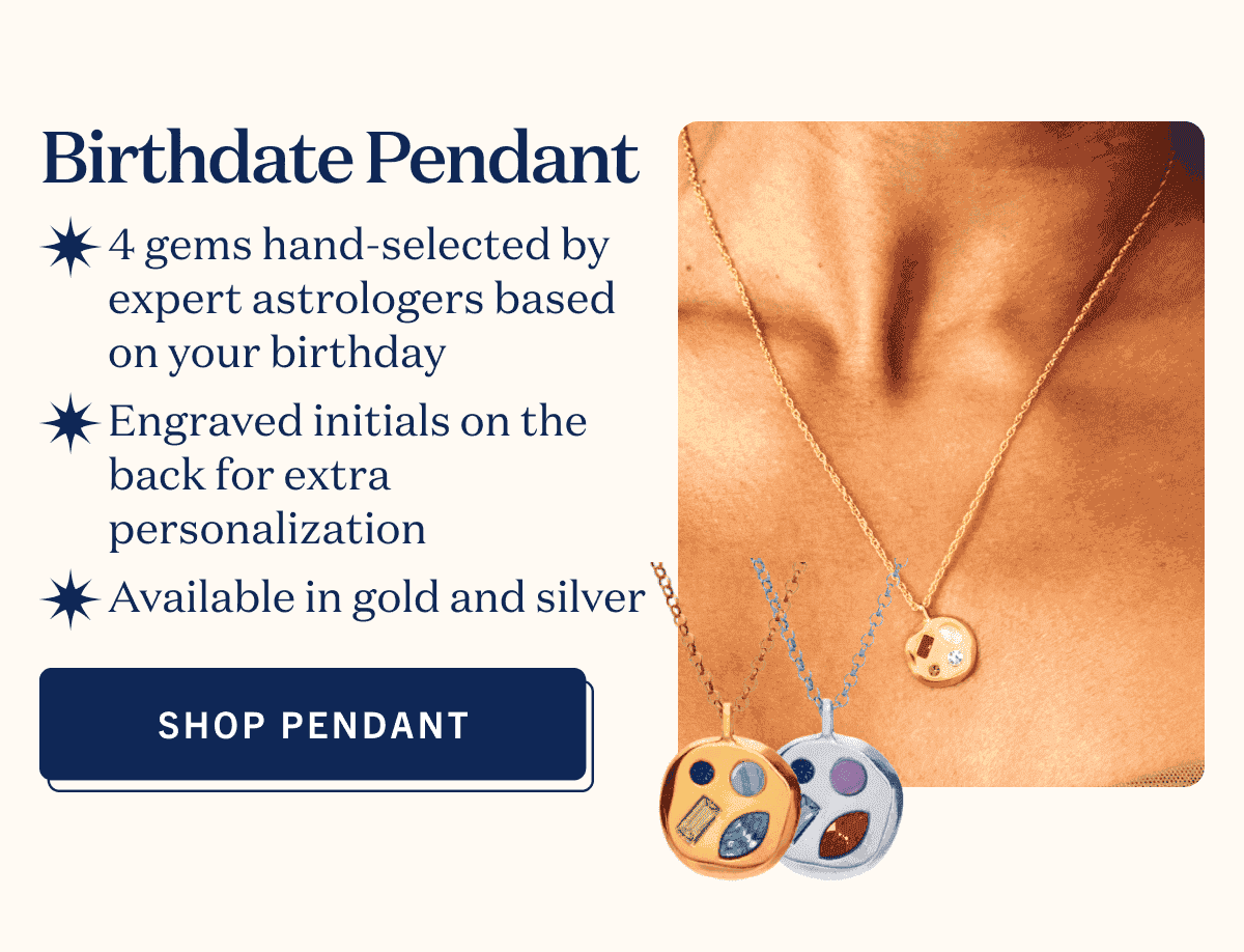 Birthdate Pendant