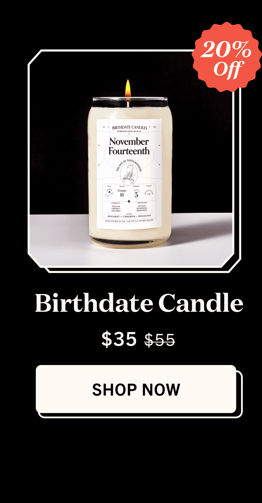 Birthdate Candle