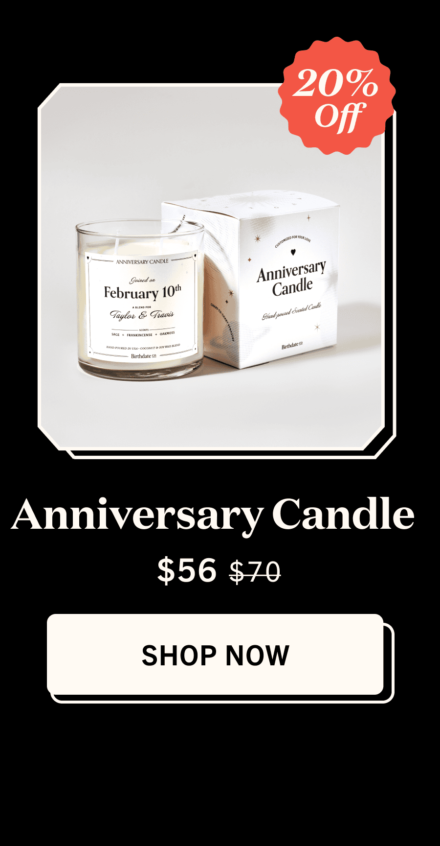 Shop Anniversary Candle