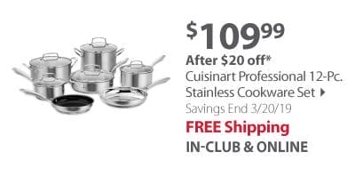 Cuisinart Professional 12-Pc. Stainless Cookware Set