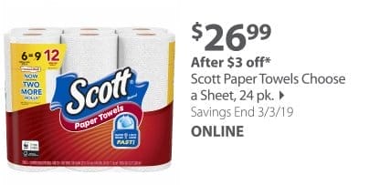 Scott Paper Towels Choose a Sheet, 24 pk