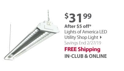 Lights of America LED Utility Shop Light