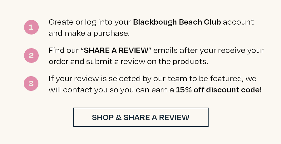 SHOP & SHARE A REVIEW