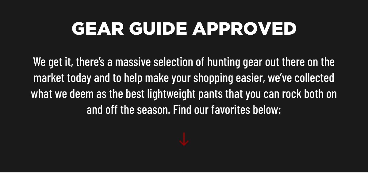 GEAR GUIDE APPROVED