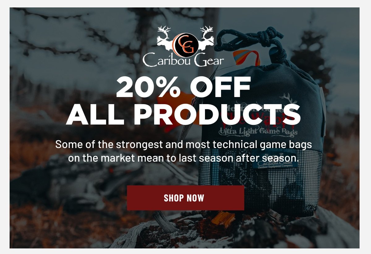 CARIBOU GEAR 20% OFF