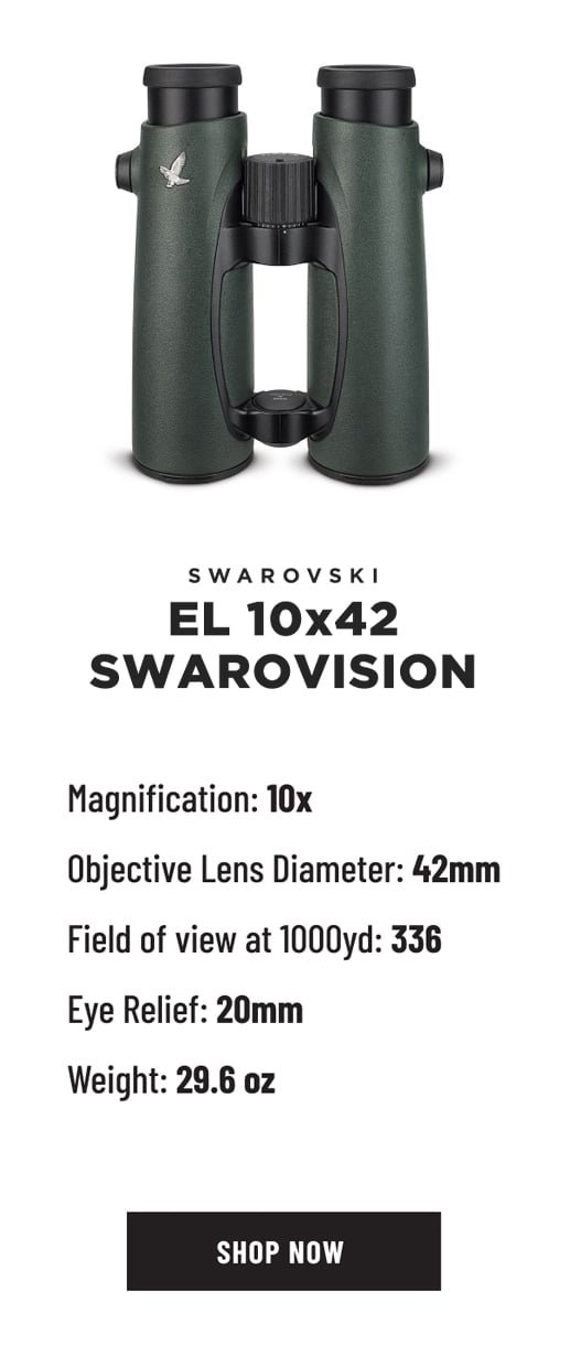 SWAROVSKI EL 10x42 PURE SWAROVISION BINOCULARS