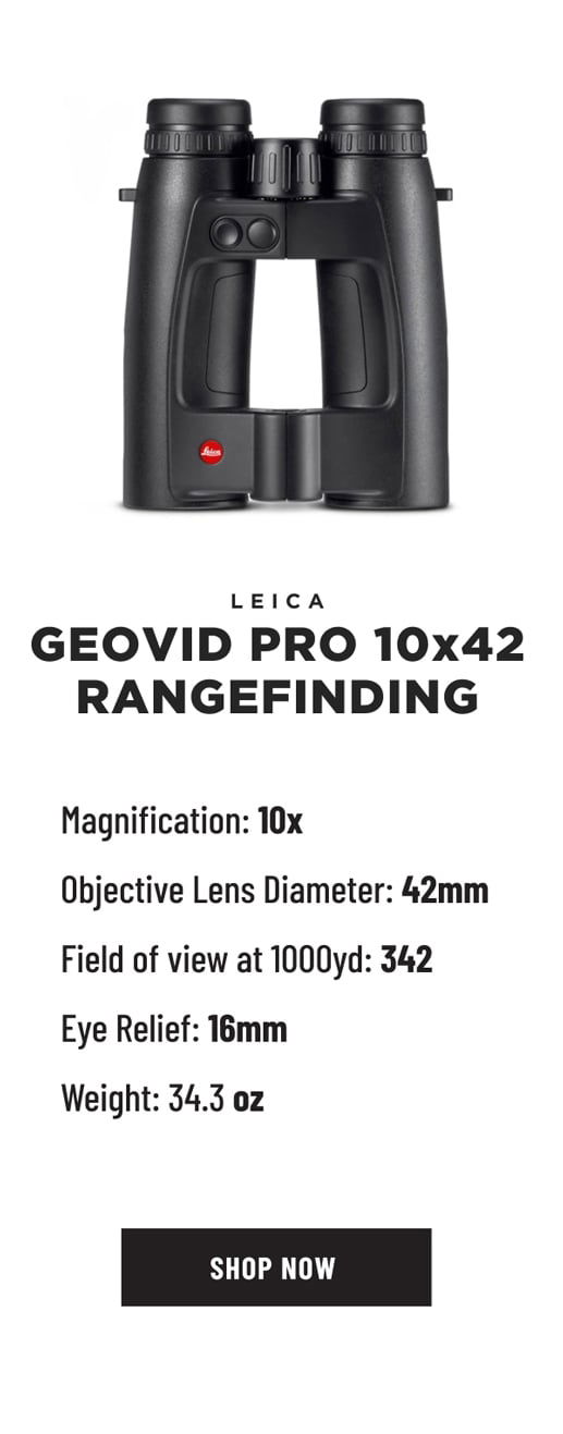 LEICA GEOVID PRO 10x42 RANGEFINDING BINOCULARS