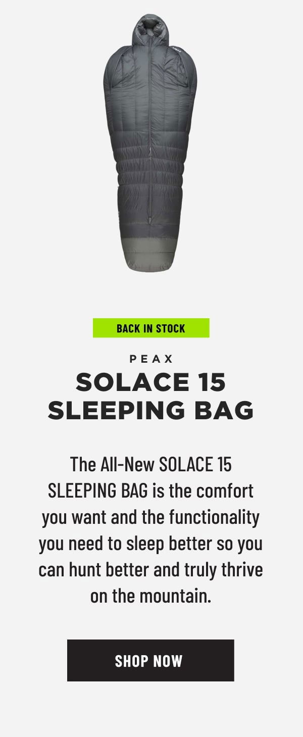 PEAX SOLACE 15 SLEEPING BAG