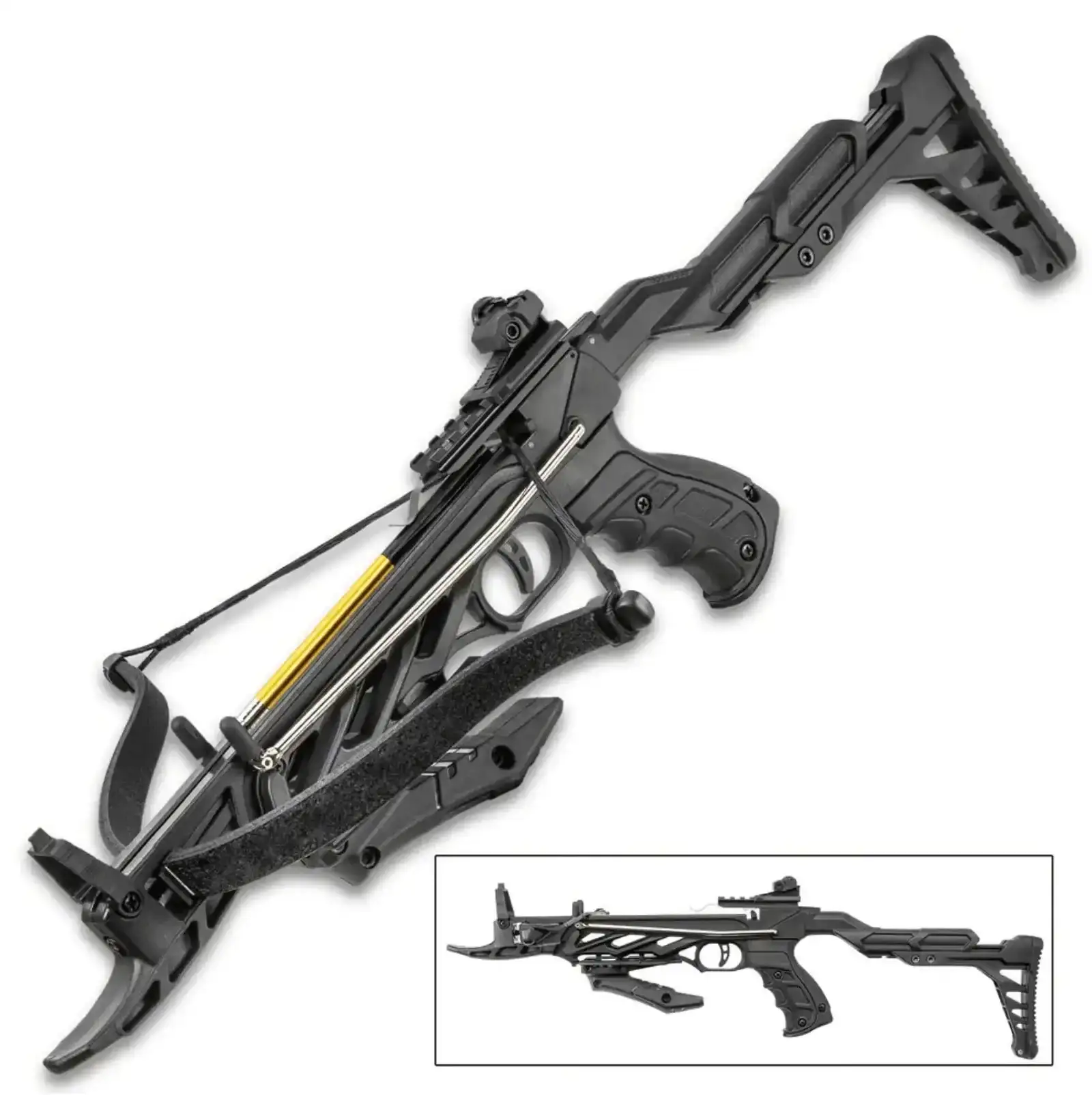 Image of Man Kung 80 Lbs Professional Alligator Recurve Pistol Crossbow - 185 fps