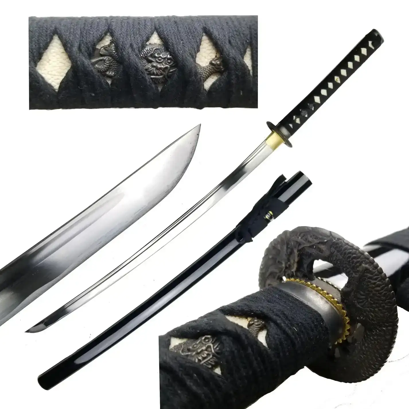 Image of Black Midnight Hand Forged Samurai Katana