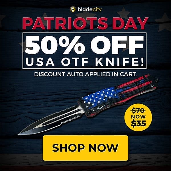 50% OFF PATRIOTS DAY