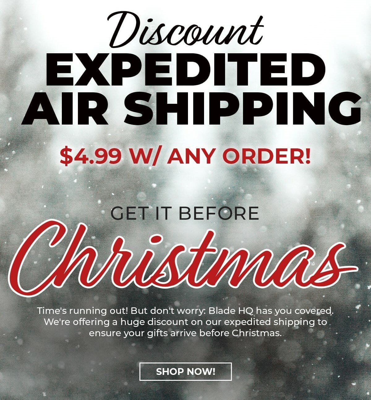 Discounted Expedited Shipping!