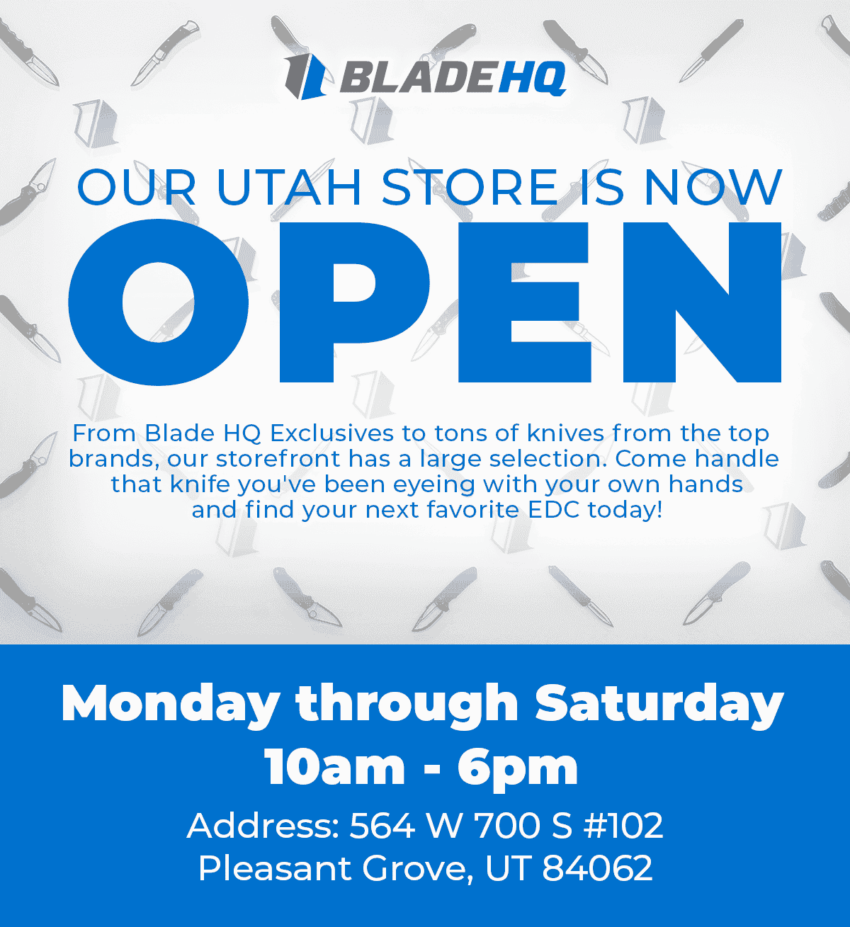 Utah storefront is open!