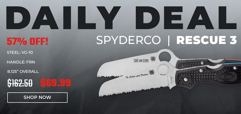 Daily Deal - Spyderco Rescue 3