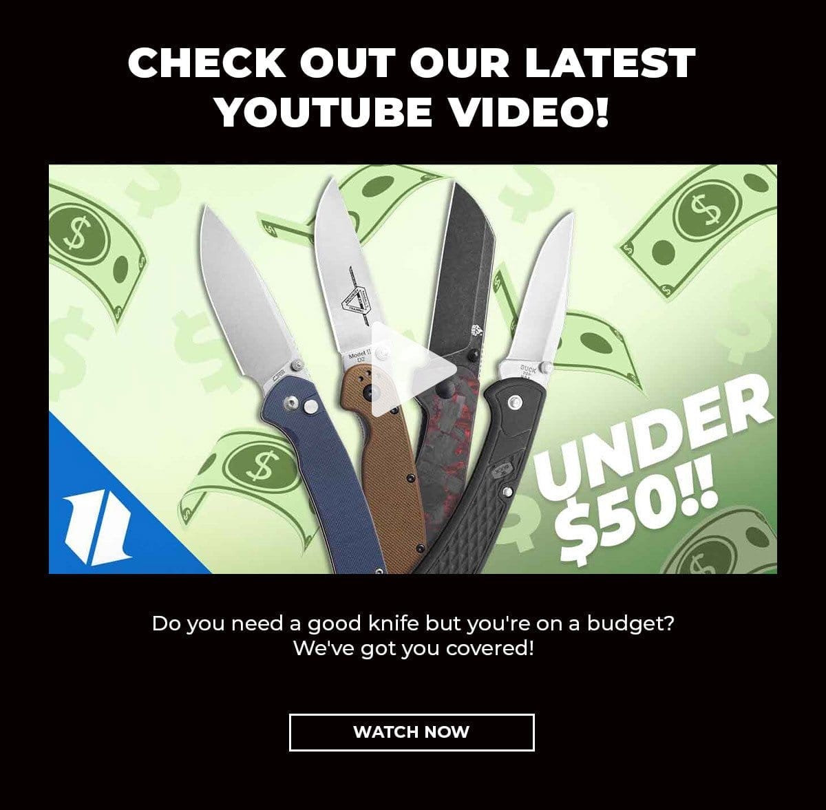 YouTube - Best Knives Under \\$50