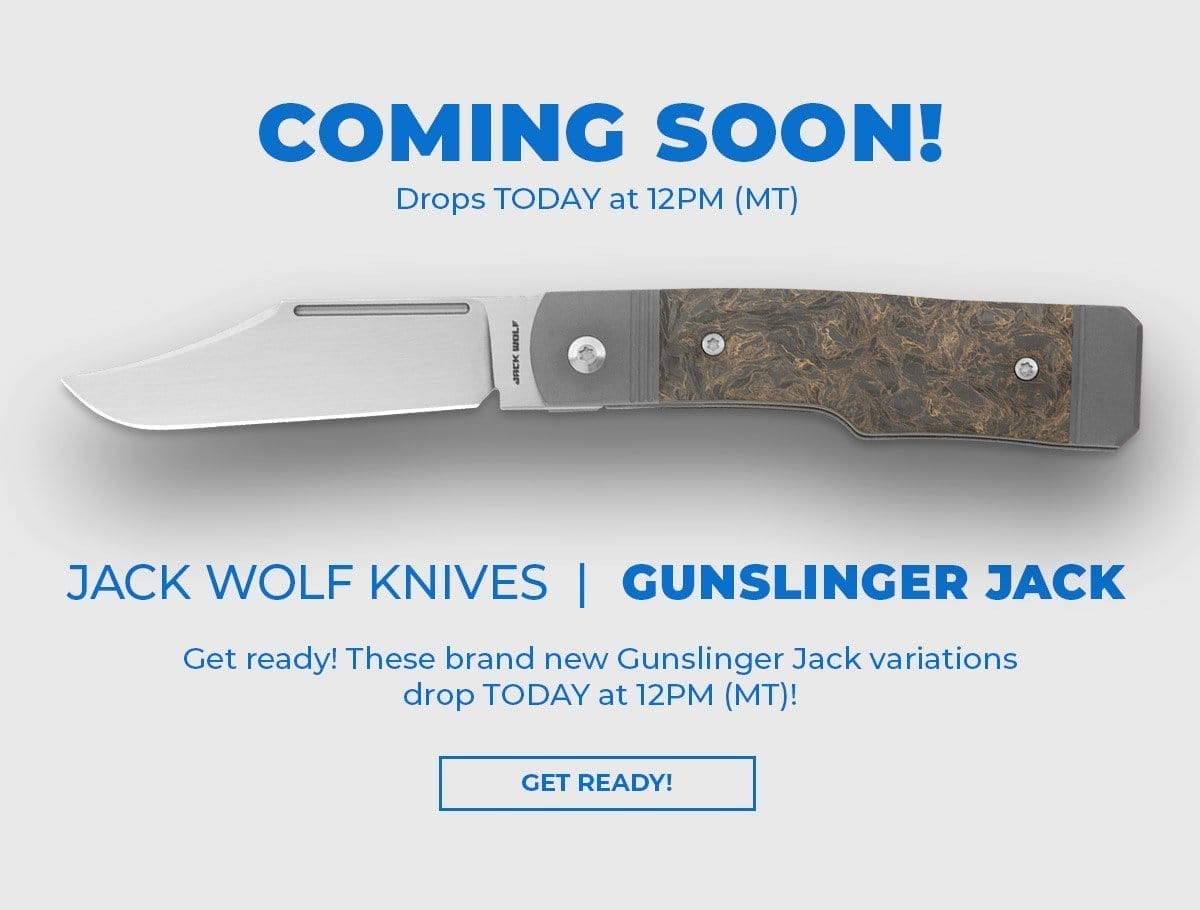 Dropping TODAY - jack Wolf Knives Gunslinger Jack frame lock