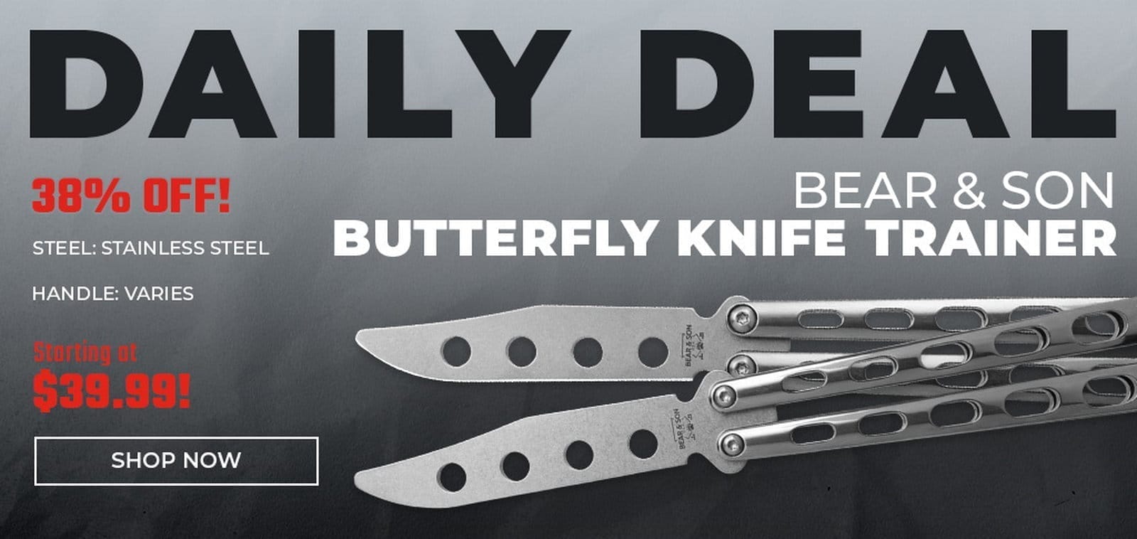 Daily Deal - Bear & Son Butterfly Knife Trainer