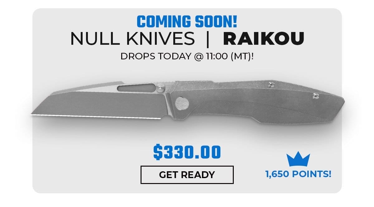 Coming Soon Null Knives Raikou