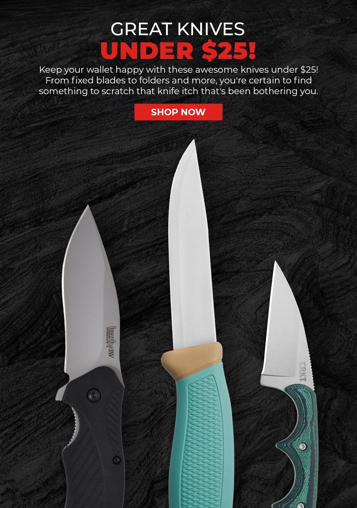 Great Knives Under \\$25