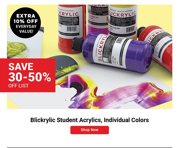 Blickrylic Student Acrylic Paints and Sets, Individual Colors