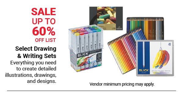 Sale Up To 60% off list: Select Drawing & Writing Sets