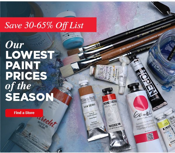 Save 30-60% Off List: Our Lowest Paint Prices of the Season