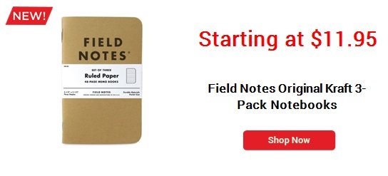 Field Notes Original Kraft 3-Pack Notebooks