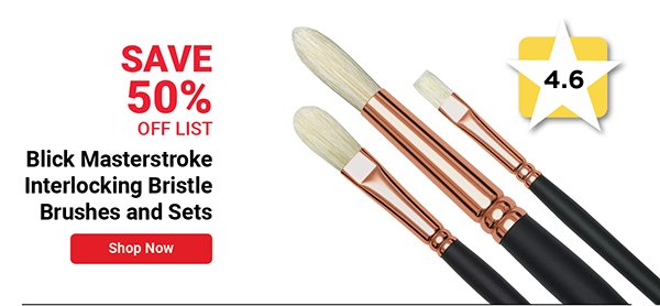 Blick Masterstroke Interlocking Bristle Brushes and Sets